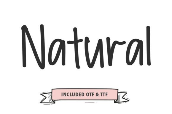 Download Natural Font - Premium Bundle