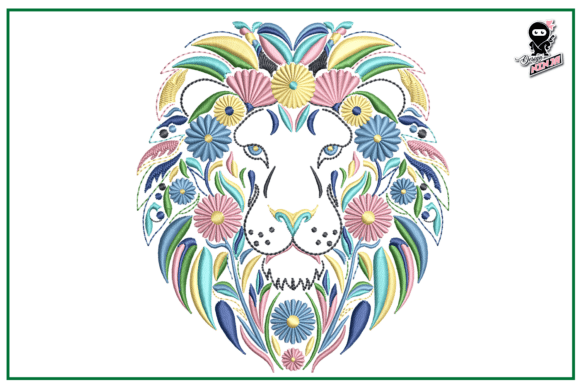 Download Floral Lion - Flora Collection