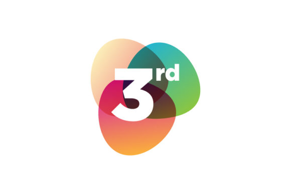 Download Number Third Logo Colorful Design Vector - Colorful Collection