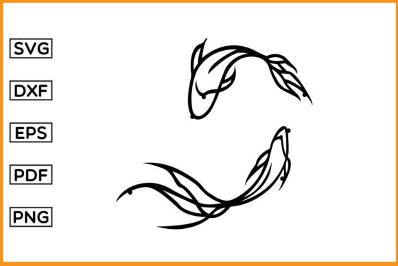 Download Feng Shui Koi Fish Metal Wall Art DXF - Feng shui Collection