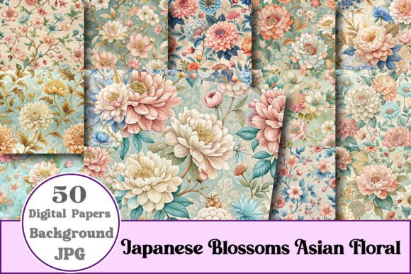 Download Japanese Blossoms Asian Floral Patterns - Flora Collection