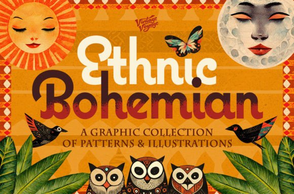 Download VVDS Ethnic Bohemian Graphic Collection - Premium Resources