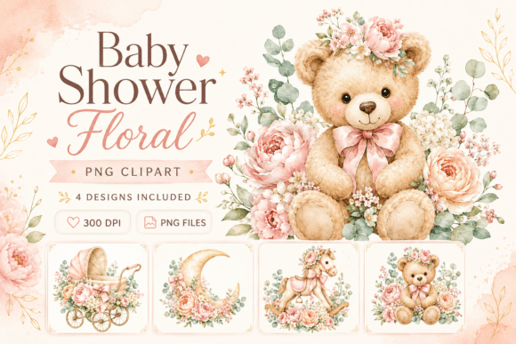 Download Baby Shower Floral PNG Clipart - Flora Collection